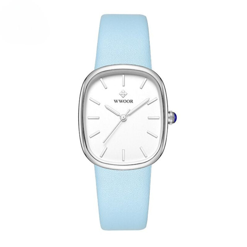Damenuhr mit Lederarmband
