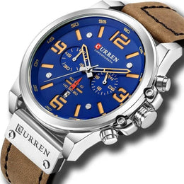 Herren Chronograph Leder