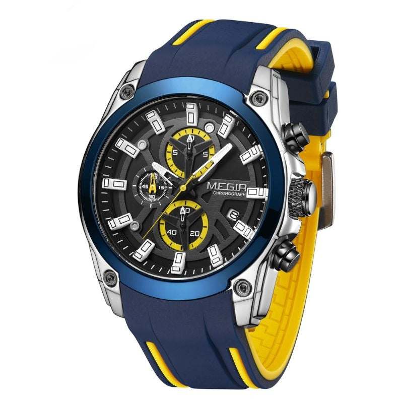 Chronograph mit Silikonarmband