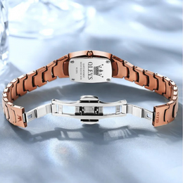 Damenuhr Roségold Tonneau