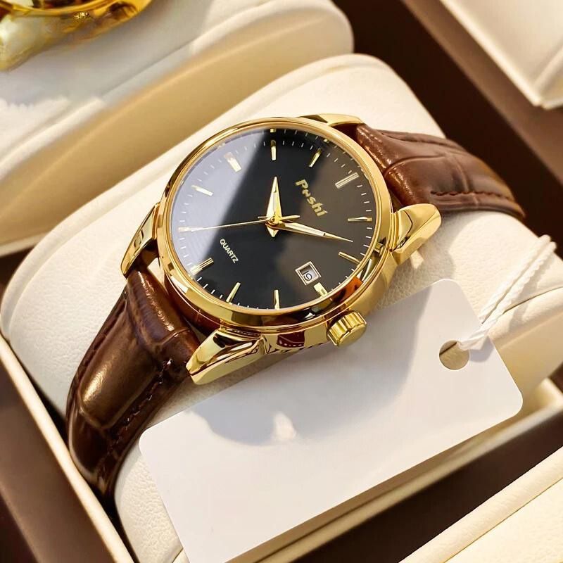 Damen Lederuhr Gross