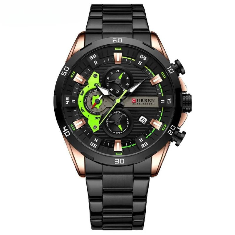 Herren Chronograph Edelstahl