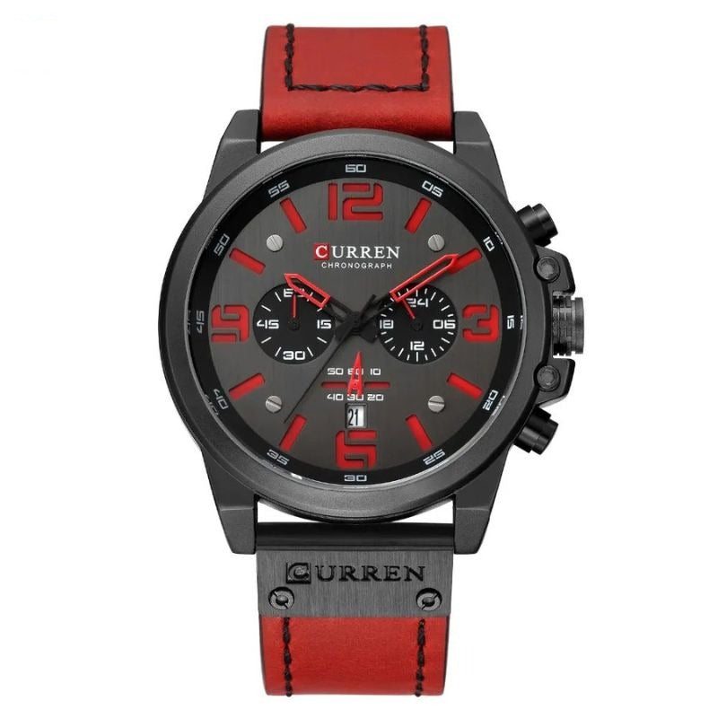 Herren Chronograph Leder