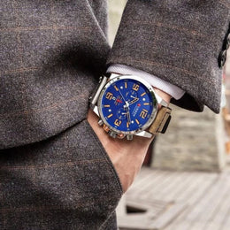 Herren Chronograph Leder