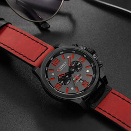 Herren Chronograph Leder