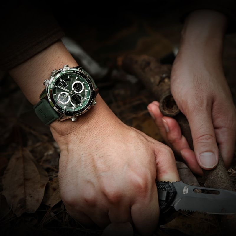 Herren Analog-Digital-Uhr