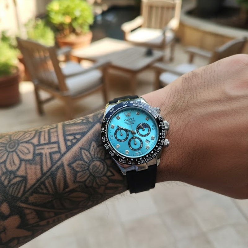 Herrenuhr mit Mondphase