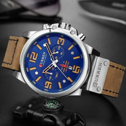 Herren Chronograph Leder