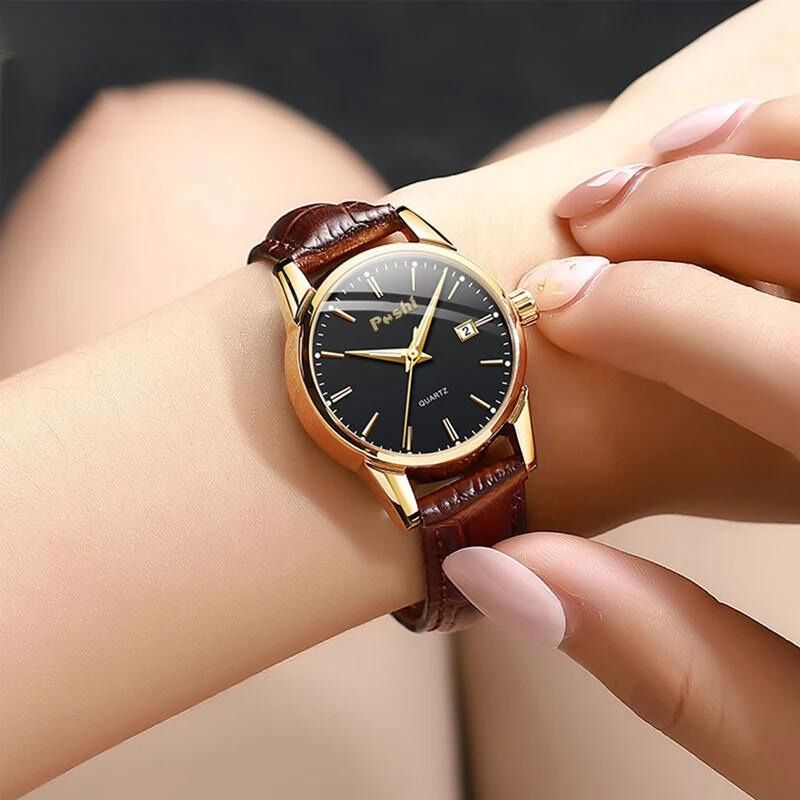 Damen Lederuhr Gross