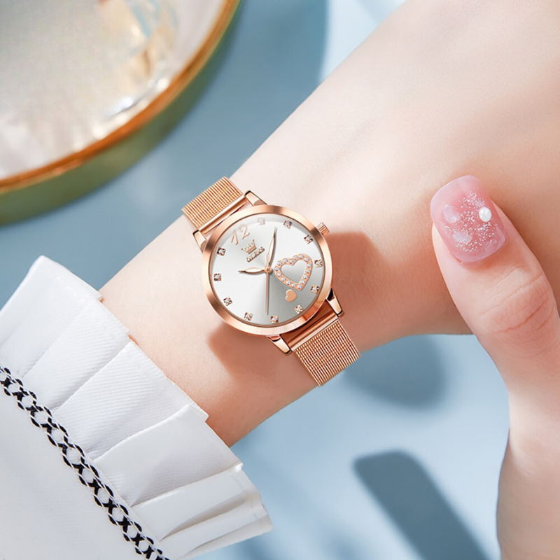 Damenuhr mit Milanaise-Armband