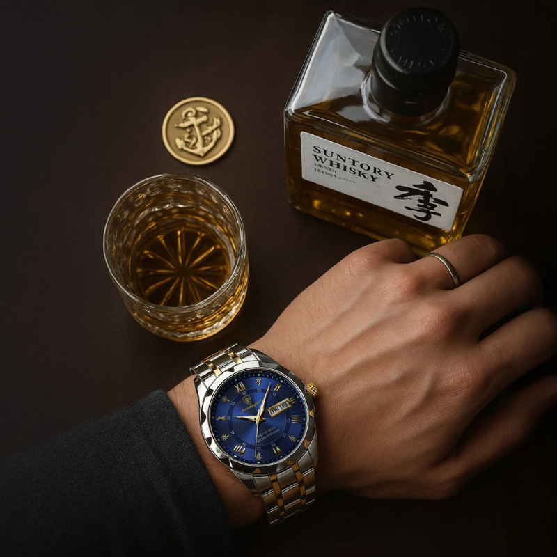 Herrenuhr mit römischen Ziffern