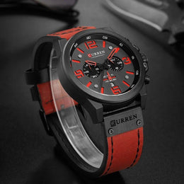 Herren Chronograph Leder