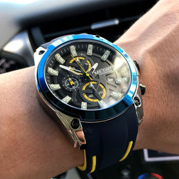 Chronograph mit Silikonarmband