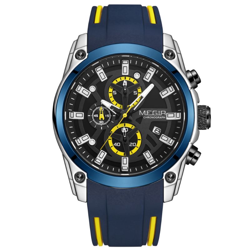 Chronograph mit Silikonarmband