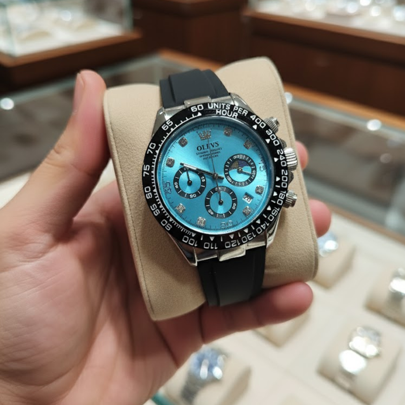 Herrenuhr mit Mondphase