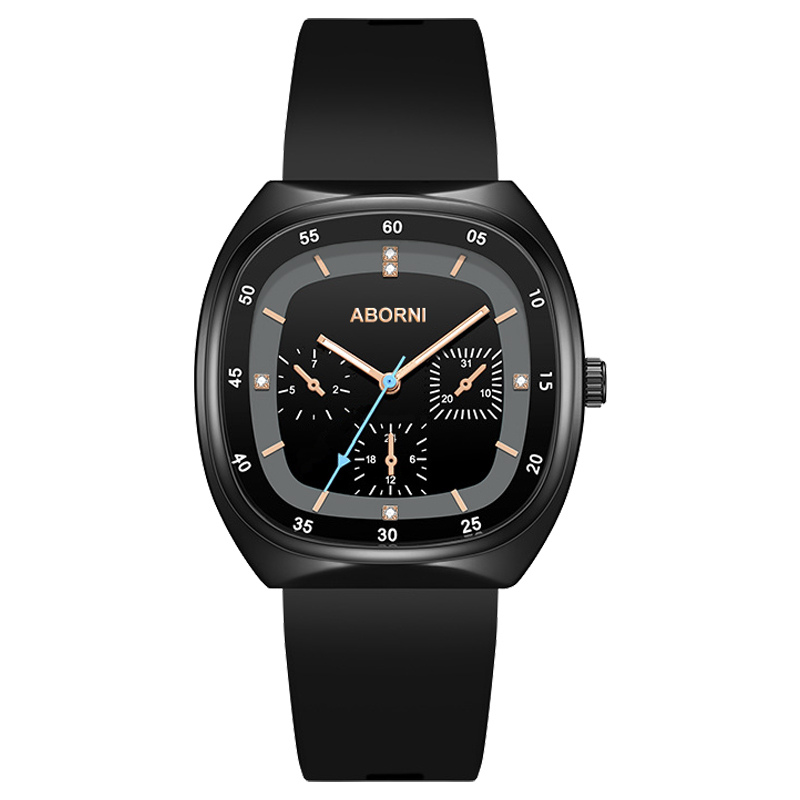Damen Silikonuhr Eckig