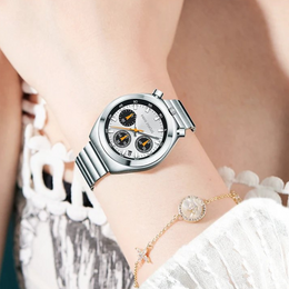 Damen Chronograph Edelstahl