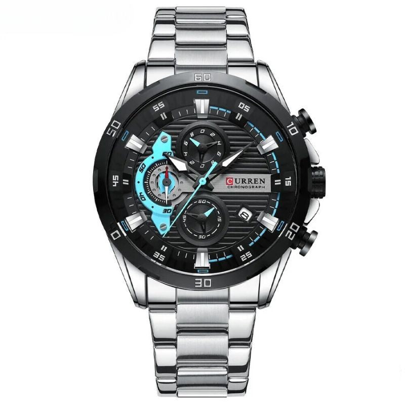 Herren Chronograph Edelstahl
