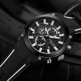 Chronograph mit Silikonarmband