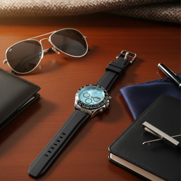 Herrenuhr mit Mondphase