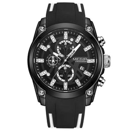 Chronograph mit Silikonarmband
