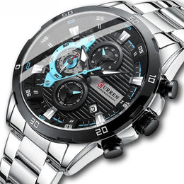 Herren Chronograph Edelstahl