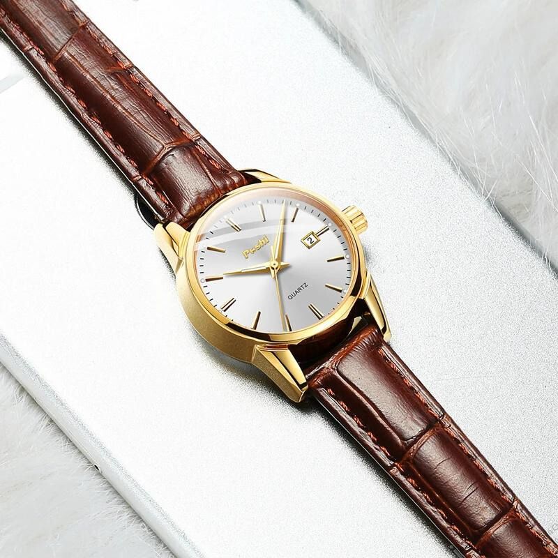 Damen Lederuhr Gross