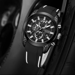Chronograph mit Silikonarmband