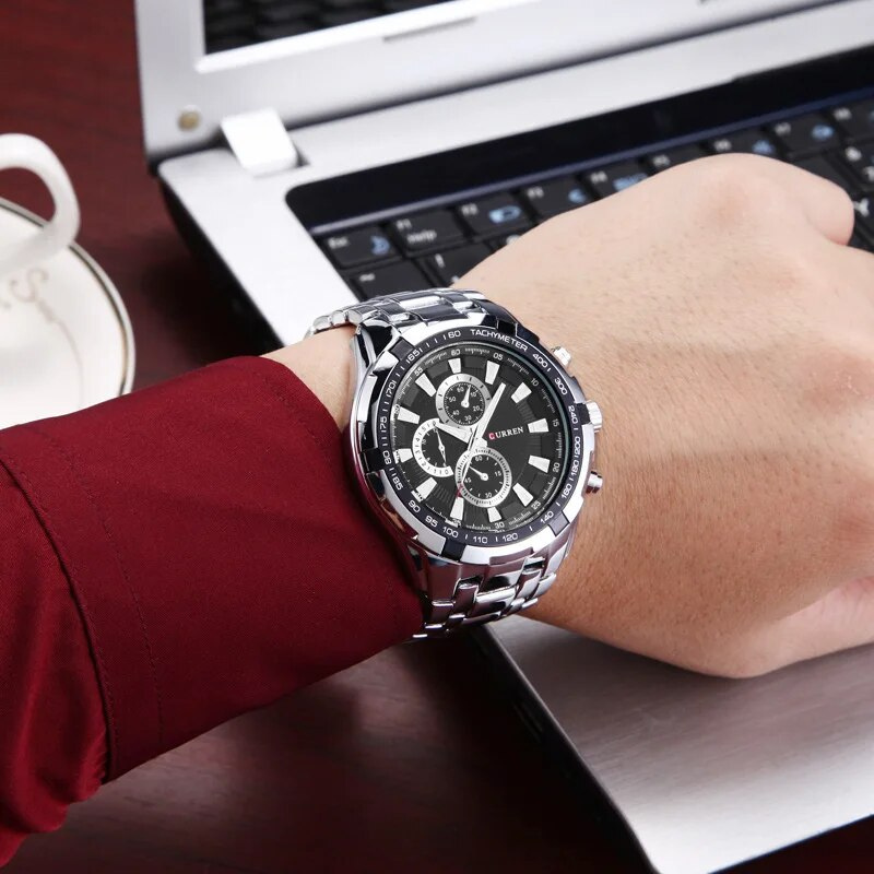 Herrenuhr mit Edelstahlband