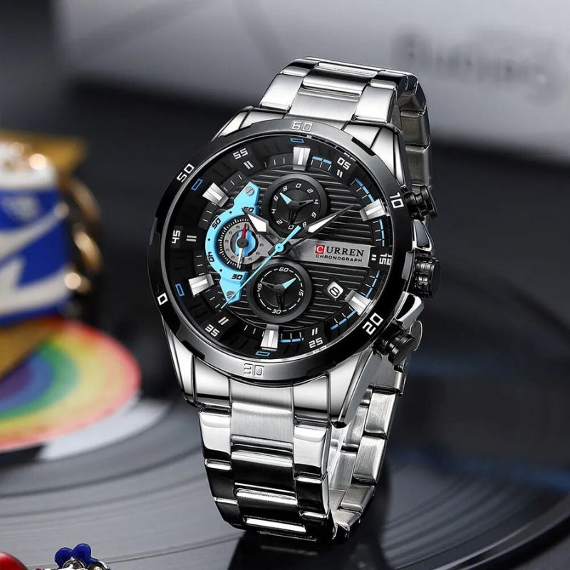Herren Chronograph Edelstahl