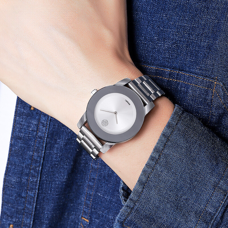 Damen Edelstahluhr Minimalistisch