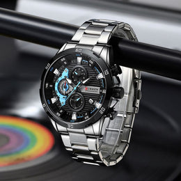 Herren Chronograph Edelstahl