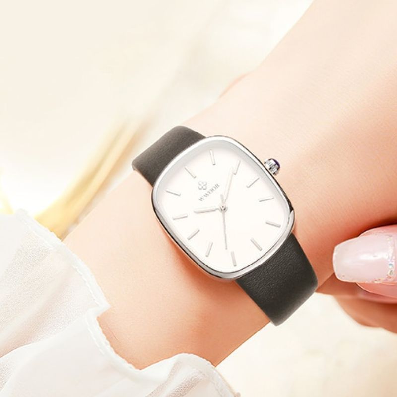 Damenuhr mit Lederarmband
