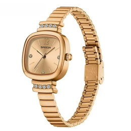 Damen Metallbanduhr Gold