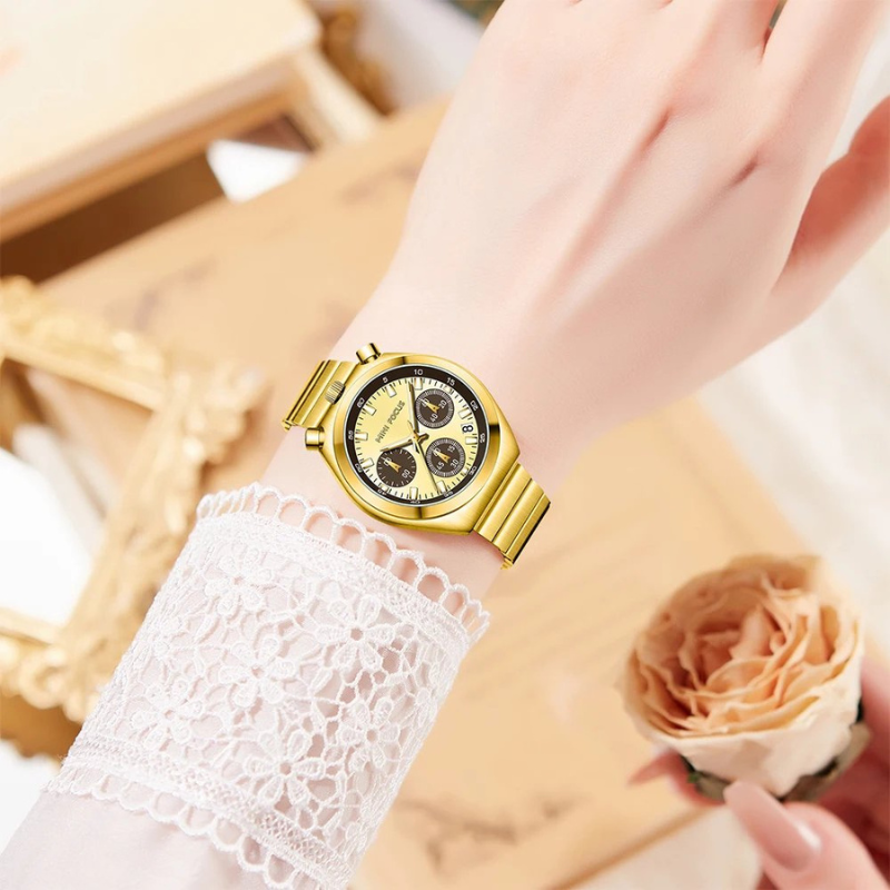 Damen Chronograph Edelstahl