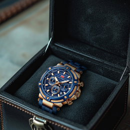 Chronograph Edelstahl Bicolor