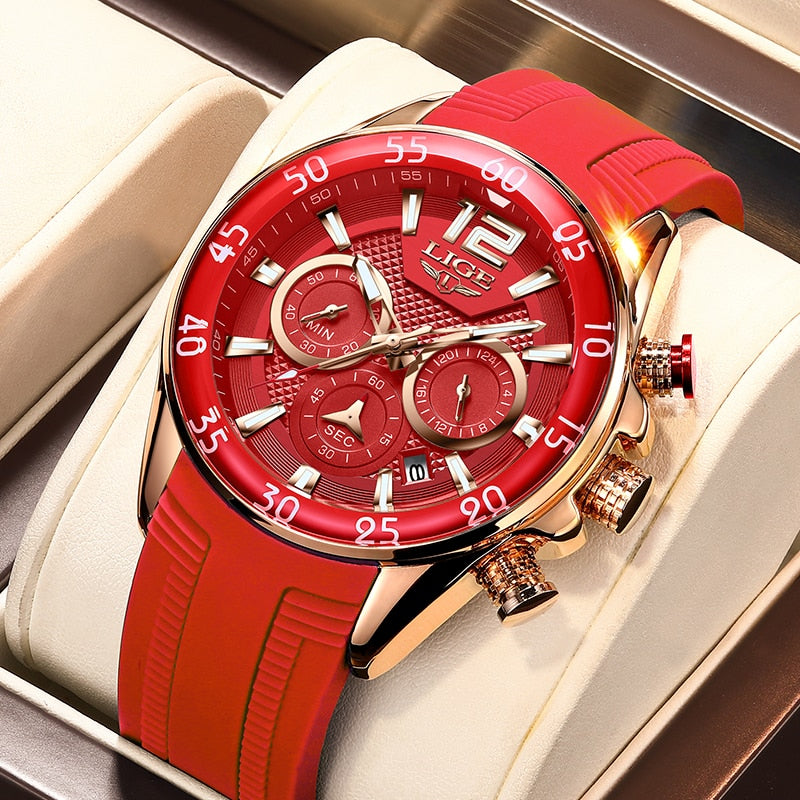 Herren Chronograph Silikon