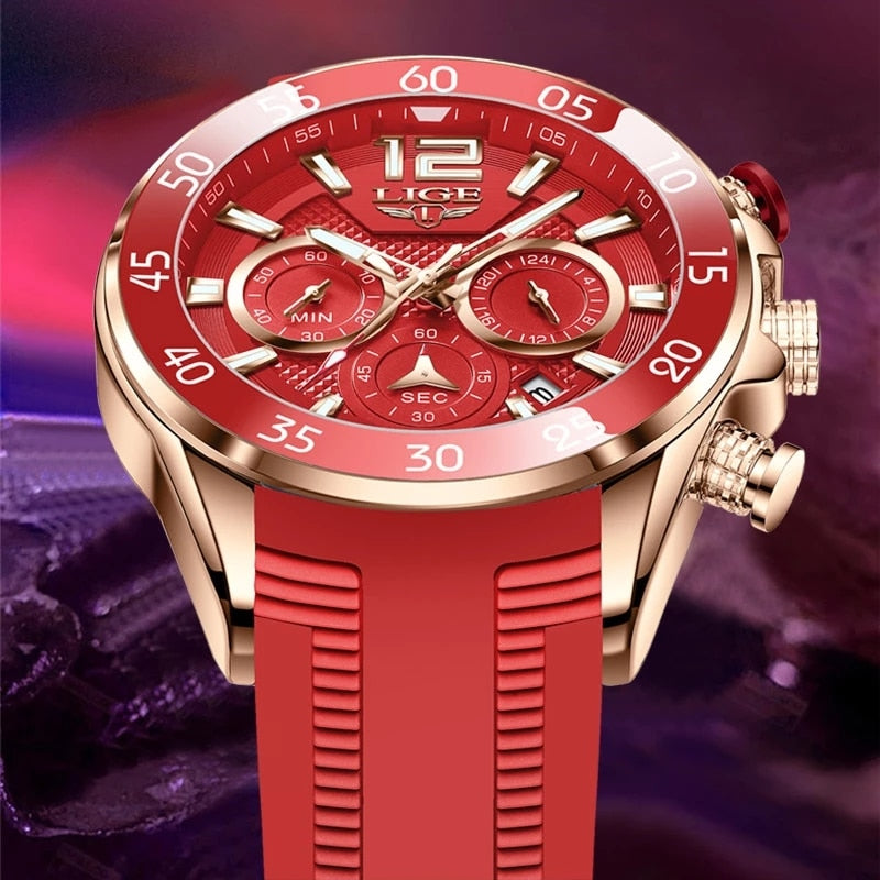 Herren Chronograph Silikon