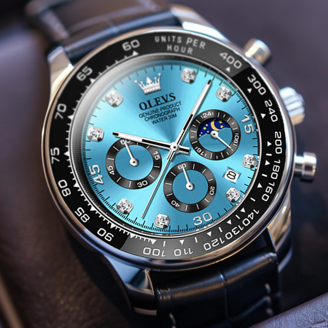 Herrenuhr mit Mondphase