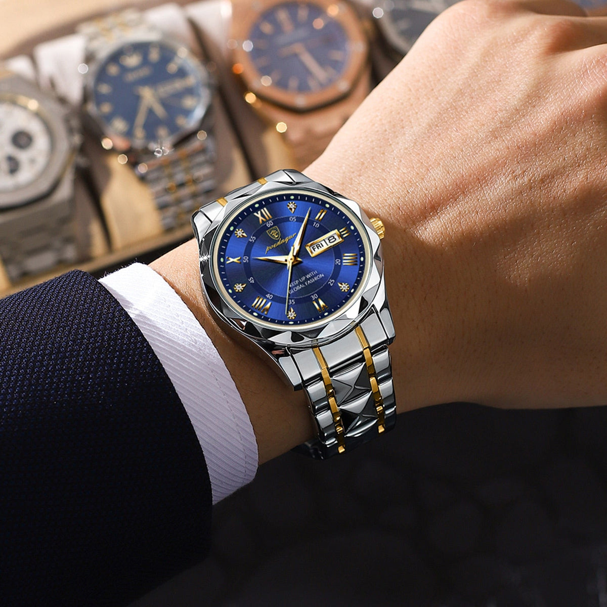 Herrenuhr mit römischen Ziffern