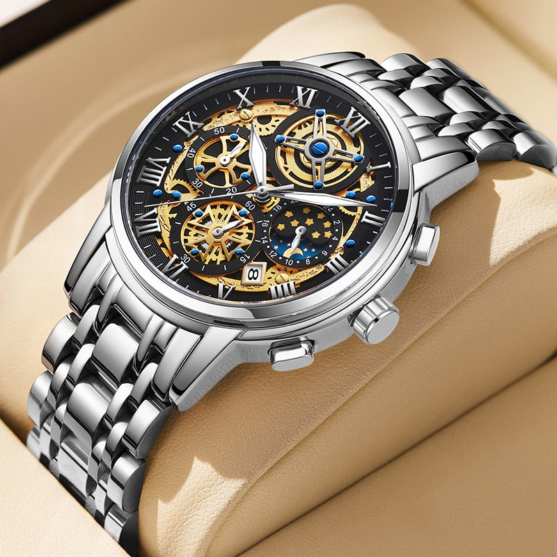 Herren Skelettchronograph