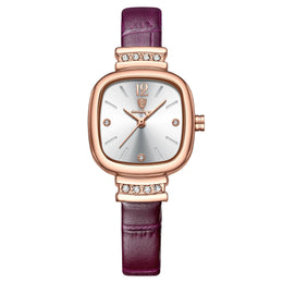 Damen Lederuhr Schmal
