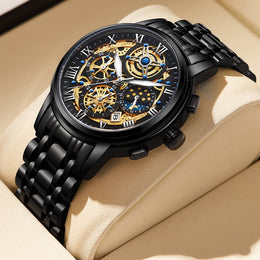 Herren Skelettchronograph