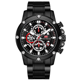Chronograph Edelstahl Blau