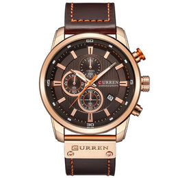 Chronograph Roségold Leder