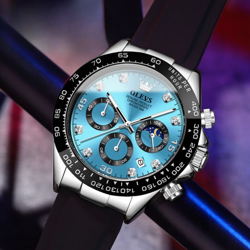 Herrenuhr mit Mondphase