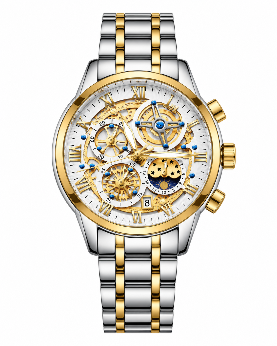 Herren Skelettchronograph