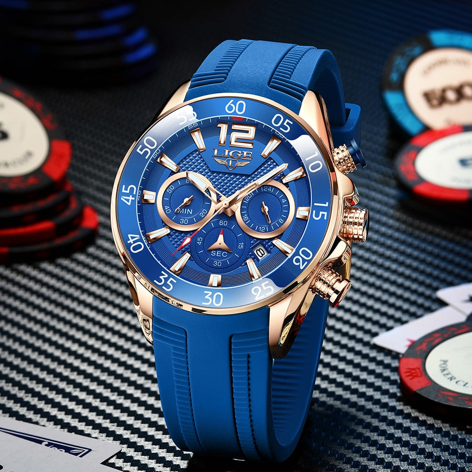 Herren Chronograph Silikon