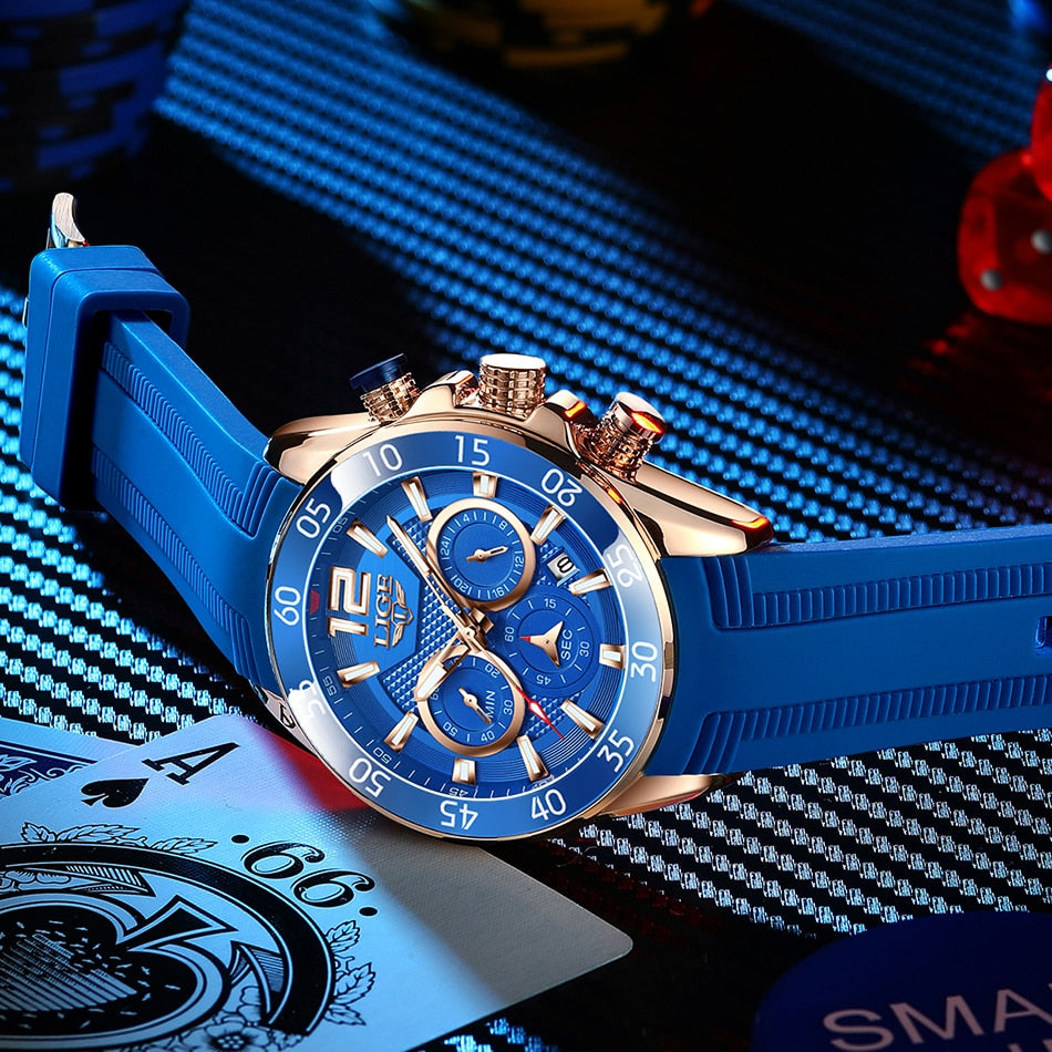 Herren Chronograph Silikon