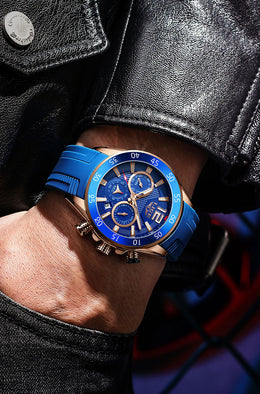 Herren Chronograph Silikon